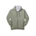 Men's Big & Tall Champion® Zip-Front Hoodie by Champion in Washed Green (Size 4XL)