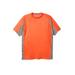 Men's Big & Tall Colorblock Vapor® Performance Tee by Champion® in Spicy Orange (Size 5XL)