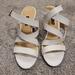 Nine West Shoes | Euc Nine West Heeled Sandals | Color: Tan/White | Size: 10.5