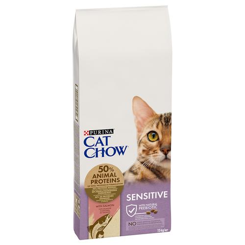 15kg Cat Chow Sensitive Lachs Katzenfutter trocken