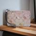 Coach Bags | Coach Corner Zip Wristlet In Signature Canvas With Ditsy Print Nwt | Color: Cream/Tan | Size: Os