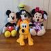 Disney Toys | Disney Mickey Mouse And Gang 4 Pcs Bundle Set Plush Stuffed Animals Euc | Color: Black/Red | Size: Osbb