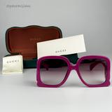 Gucci Accessories | New Gucci Gg1326s 004 Fuchsia Violet Gradient Oversized Square Women Sunglasses | Color: Pink/Purple | Size: 58x19x140