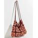 Free People Bags | Free People Granny Squares Catch Me Crochet Tote Bag New | Color: Blue/Orange | Size: Os