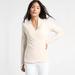 Athleta Tops | Athleta Poise Wrap Sweatshirt In Cream, Size Large. Nwt | Color: Cream | Size: L