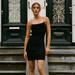Zara Dresses | Brand New Zara Skinny Tank Dress Black Small | Color: Black/Tan | Size: S