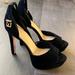 Jessica Simpson Shoes | Jessica Simpson Platform Suede High Heel Black Size 8m/38 | Color: Black | Size: 8