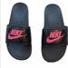 Nike Shoes | Nike Slip-On Slides Shoe Size 9 | Color: Black/Pink | Size: 9