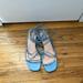 J. Crew Shoes | Jcrew Blue Lace Up Sandal Size 10 | Color: Blue | Size: 10