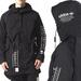 Adidas Jackets & Coats | Adidas Originals Utility Jacket Sz S Black Trench 2 N 1 3 Stripe Graphics Hooded | Color: Black/White | Size: S