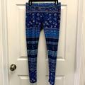 American Eagle Outfitters Pants & Jumpsuits | American Eagle Outfitters Leggings Size Med Hi Rise/Tall | Color: Blue/Pink | Size: Medium/Hi Rise/Tall