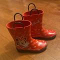 Disney Shoes | Disney Minnie Mouse Red & Black Size 10 Rain Snow Boots | Color: Black/Red | Size: 10g