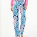 Lilly Pulitzer Pants & Jumpsuits | Lilly Pulitzer High Rise Malorie Trouser Pant.Nwot | Color: Blue/Pink | Size: 10