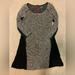 Anthropologie Dresses | Anthropologie 3/4 Sleeve Scoop Neck Dress Size S | Color: Black/Gray | Size: S