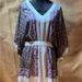 Free People Dresses | Free People Santa Cruz Boho Kimono Dress Blue Size Medium | Color: Blue | Size: M