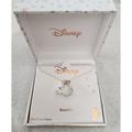 Disney Jewelry | Disney's Minnie Mouse Head & Bow Two Tone Crystal Necklace Nwt | Color: Gold/Silver | Size: Os