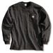 CARHARTT K126-BLK 3XL REG Long Sleeve T-Shirt,Black,3XL