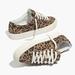 Madewell Shoes | Madewell Sidewalk Low-Top Leopard Print Recycled Canvas Sneaker Size 8.5 | Color: Black/Brown | Size: 8.5