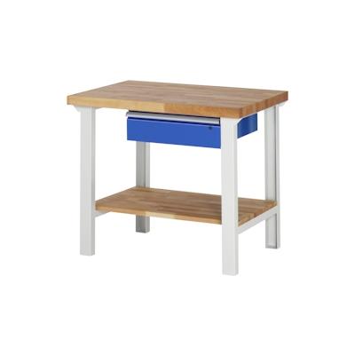 PROREGAL Werkbank Serie 7000 - Modell 7001 | HxBxT 84x100x70cm | 1x Schublade + Ablageboden | Schubladenmaße 1x150mm Image