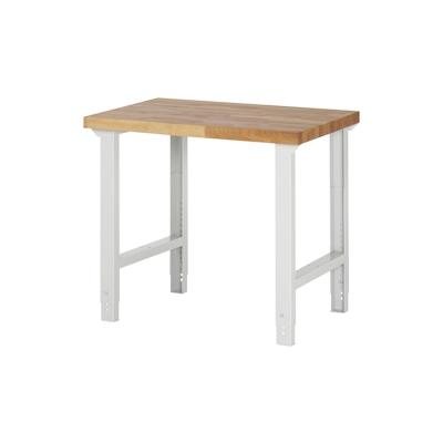 PROREGAL Werkbank Serie 7000 - Modell 7000 | HxBxT 79-114x100x70cm | Lichtgrau | Arbeitstisch Werktisch Image