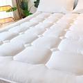 UNILIBRA Twin XL Size Bamboo Mattress Pad Cooling, Quilted Fitted Mattress Protector Pillow Top Extra Long Mattress Cover with Deep Pocket Up to 19 Inches, Ultra Soft Filling Mattress Topper