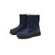 SUKORI Mens Boots High Boots Outdoor Waterproof Men Snow Boots Zipper Non-slip Men's Boots Plush Warm Boots Casual Ankle Boots Sneakers (Color : Blue, Size : 9)