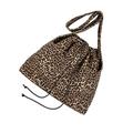 CALLARON 3 Pcs Shoulder Messenger Bag Handbag for Women Cross Body Bag for Women Crossbody Purse for Women Leopard Tote Purse Shoulder Bag Storage Pouch Nylon Satchel Drawstring Women's