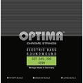 Optima E-Bass Saiten Chrome Strings Round Wound Long Scale Satz 4-string reg-light 4299L