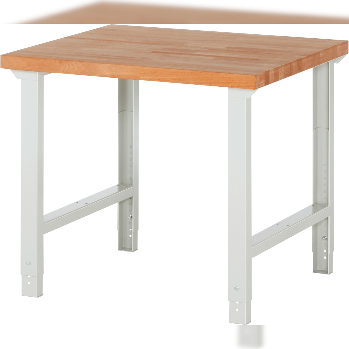 PROREGAL Werkbank Serie 7000 - Modell 7000 | HxBxT 79-114x100x90cm | Lichtgrau | Arbeitstisch Werktisch Image