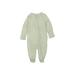 Old Navy Long Sleeve Outfit: Green Grid Bottoms - Size 0-3 Month