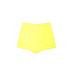 Athletic Works Athletic Shorts: Yellow Solid Activewear - Women's Size Medium