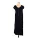 Gap Casual Dress - Midi: Black Solid Dresses - Women's Size X-Small Petite