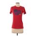 Under Armour Active T-Shirt: Red Activewear - Women's Size Small