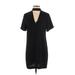 Zara Casual Dress - Shift: Black Solid Dresses - Women's Size Small