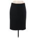 J.Crew Casual Skirt: Black Solid Bottoms - Women's Size 6