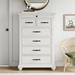 Lark Manor™ Alephonia 7 Drawer Chest Wood in Brown/White | 54 H x 36 W x 17 D in | Wayfair DF1F7340E2D646769152C454B65481AD