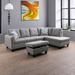 Gray Sectional - Ebern Designs Delcie 3 - Piece Upholstered Sectional | 67 H x 30 W x 13 D in | Wayfair 6CA0521A751348B2BB4BC0D54DEFC0F0