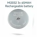 Batterie bouton aste haute qualité haute capacité ml2032 3V 65mAh sûre et respectueuse de