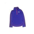 Under Armour Track Jacket: Below Hip Purple Print Jackets & Outerwear - Kids Girl's Size Medium