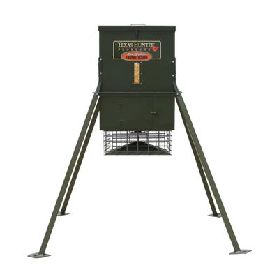 Texas Hunter Scatter Feeder W/ 4 Feet EXTENSION LEGS 300 lb