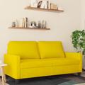 vidaXL 2-Sitzer-Sofa Gelb 140 cm Samt