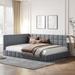 Upholstered Sofa Bed Frame Full Size Daybed, Wood Slat Support