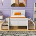 Classic Design Twin Size Wood Platform Bed