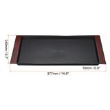 Japanese Style Plastic Rectangular Tray, Food Tea Serving Tray - Black