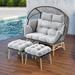 Outdoor Double Glider Egg Chair Rocking Egg Chairs