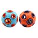FRCOLOR 2PCS Pet Dog Toys Funny Dog Ball Sound Toy Creative Dog Ball Chewing Toys Educational Pet Ball Playing Novel Pet Dog Ball Training Toy Dog Large Built-in Bells Sound Ball Toy Pet