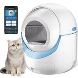 Auto Cleaning Cat Litter Box Multi-cat Automatic Cat Litter Box APP Control/Security Protection 65L Self-Cleaning Cat Litter Box Automatic Cat Litter Box for Multiple Cats with APP Control/Safety