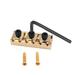 42mm Zinc Alloy Electric Guitar Locking Nut String Lock with Allen Wrench Guitar Parts Accessories GAA03 (Golden)