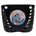 basket Thickened Scooter Basket Children Bike Basket Plastic Front Storage Basket (Black)