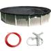 18 Round Black Plus Above Ground Swimming Pool Winter Cover 15 Year